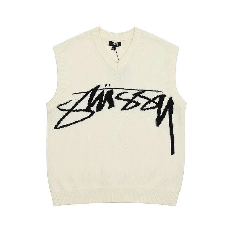 Stussy Vintage Streetwear Sweater Pria cream photo 1
