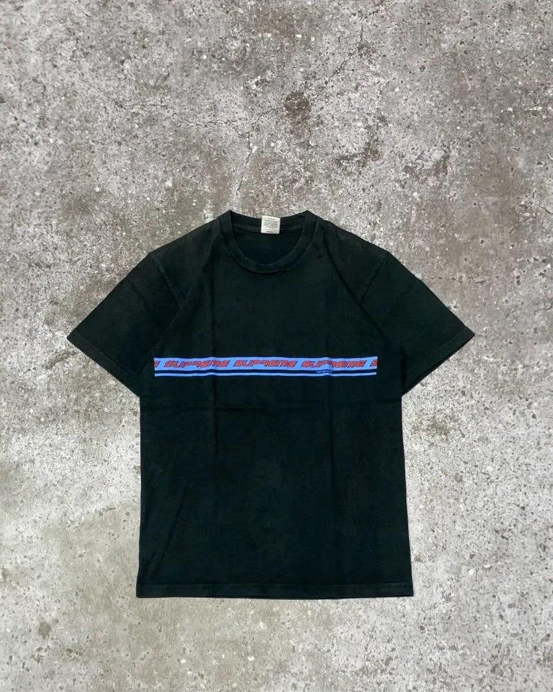 Supreme Streetwear Y2K T-shirt Pria black blue photo 1