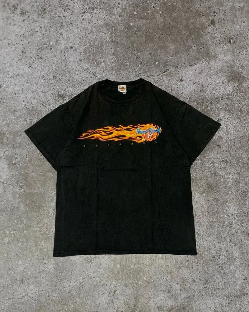 Hard Rock Cafe Vintage Streetwear T-shirt Pria black photo 1