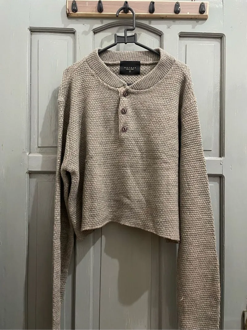 METEOR Casual Crop top Wanita tan photo 1