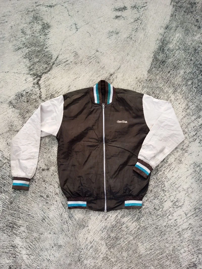 Quiksilver Vintage Futurist Track jacket Pria brown cream photo 1