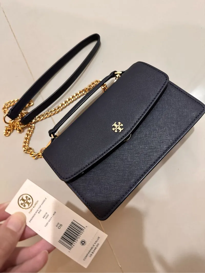 Tory Burch Luxury Casual Crossbody Bag Wanita navy photo 1