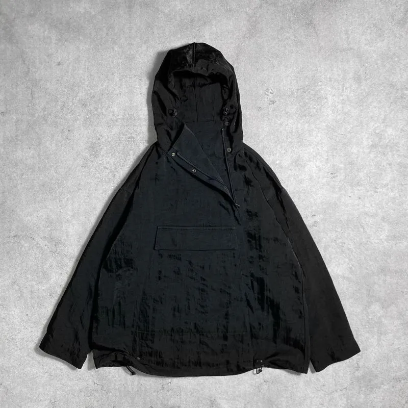 Japanese brand Streetwear Avant Garde Windbreaker Pria black photo 1