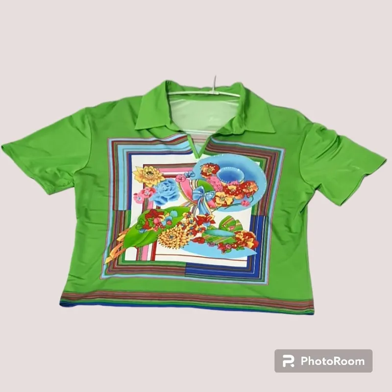 Casual T-shirt Wanita green photo 1