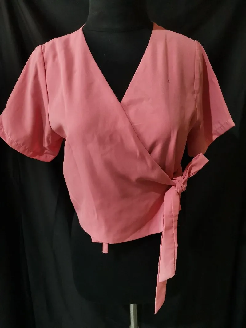 Casual Crop top Wanita pink photo 1