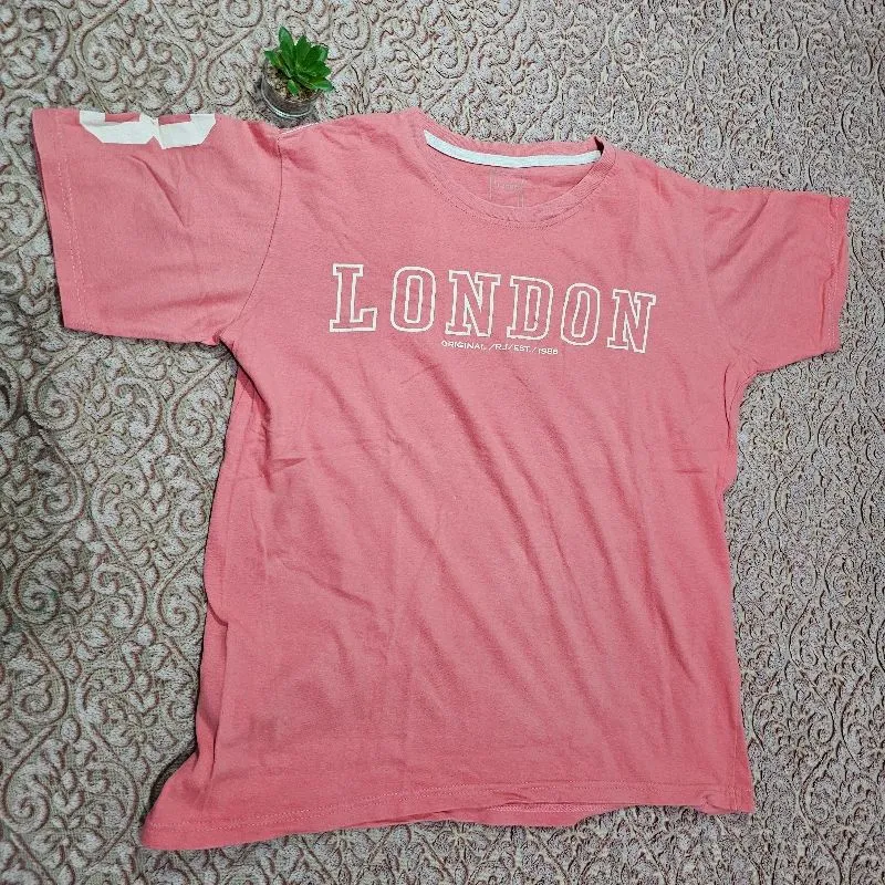 Casual T-shirt Wanita pink photo 1