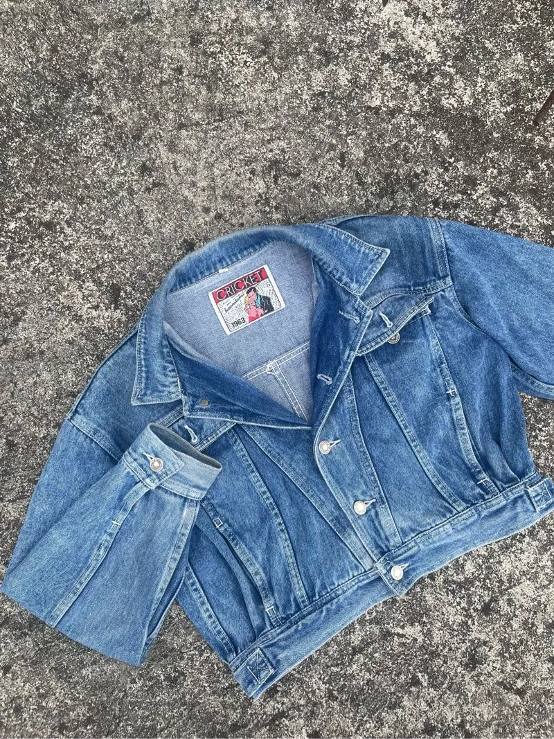 Vintage Denim jacket Pria navy photo 1