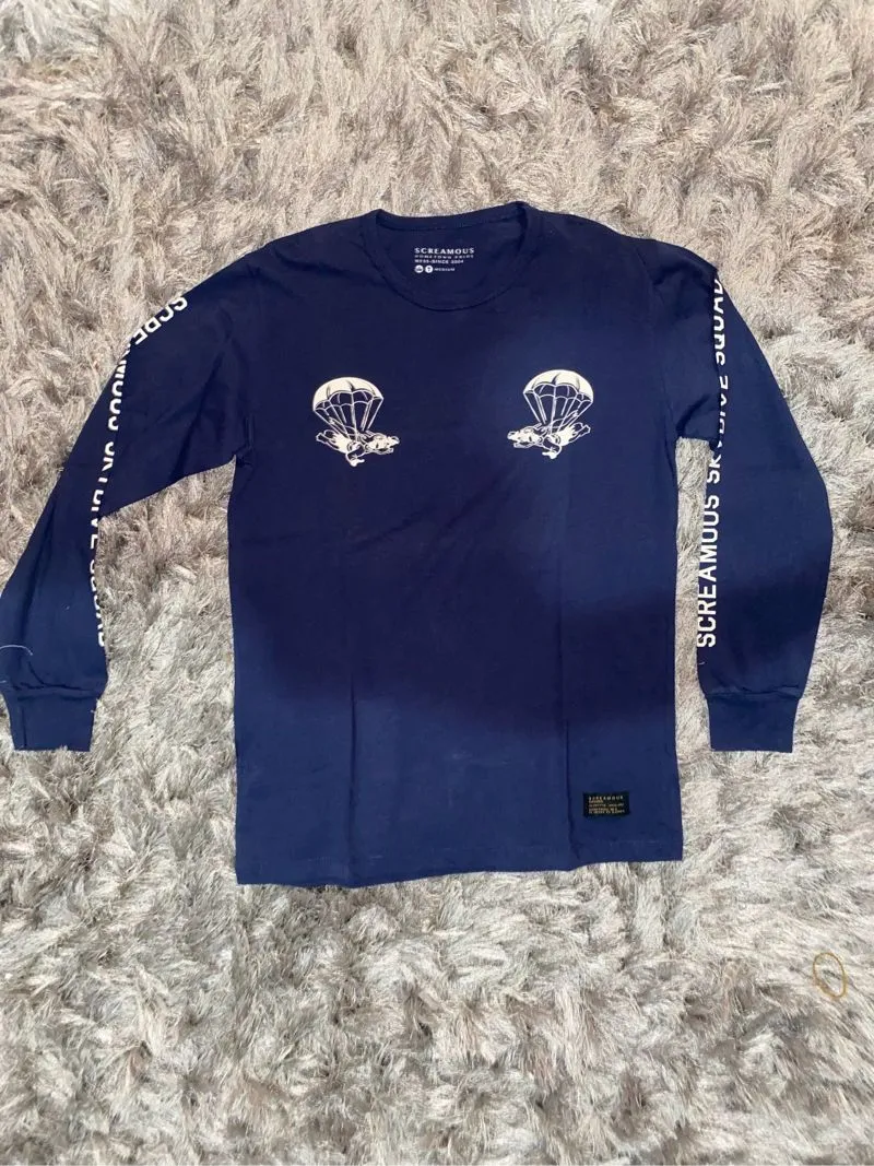 Streetwear T-shirt Pria navy photo 1