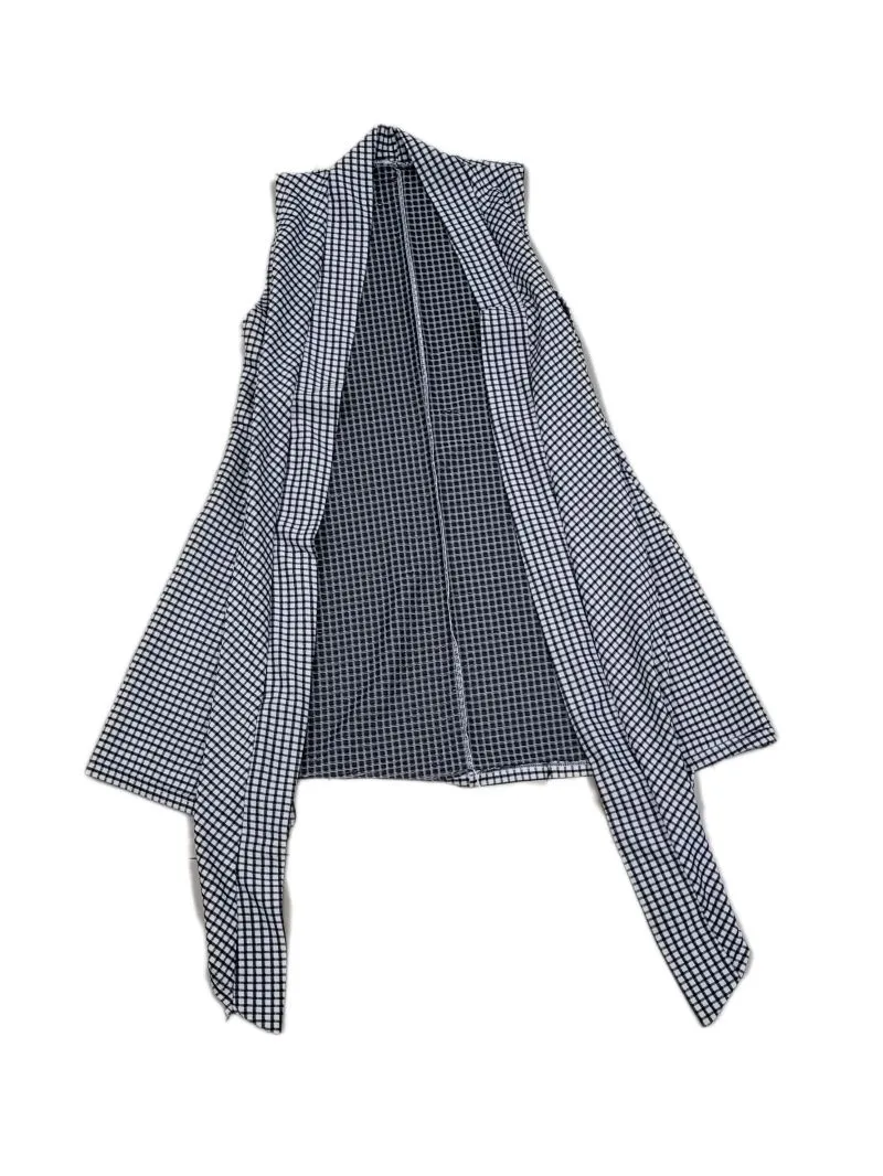 Casual Gilet Wanita white black photo 1