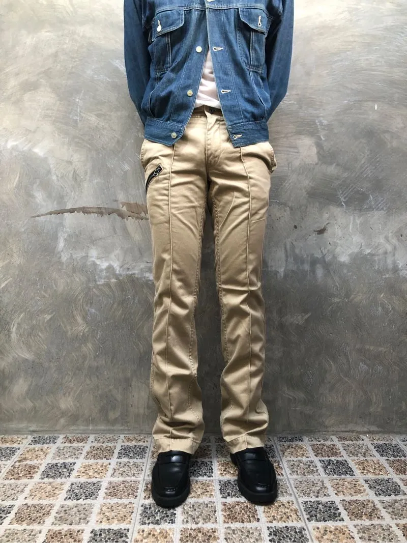 Nicole Club for Men Streetwear Avant Garde Jeans Pria khaki photo 1