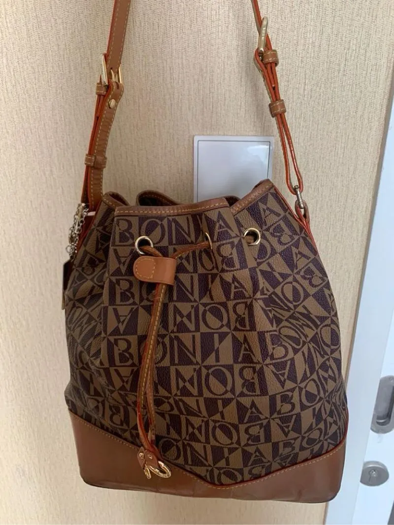 Bonia Luxury Casual Bucket bag Wanita brown photo 1