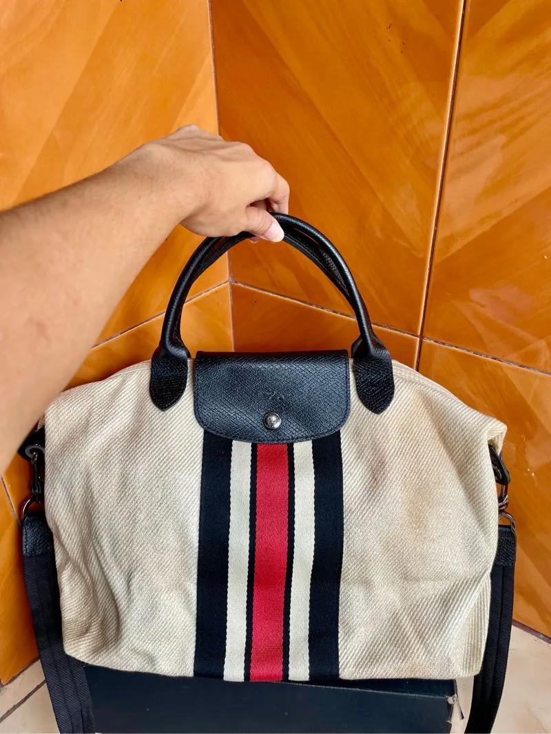 Longchamp Casual Tote bag Wanita cream photo 1