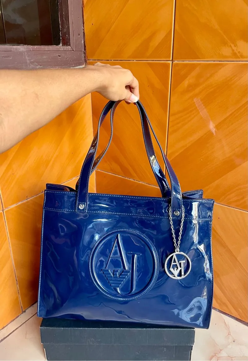 Armani	 Casual Tote bag Wanita navy blue photo 1