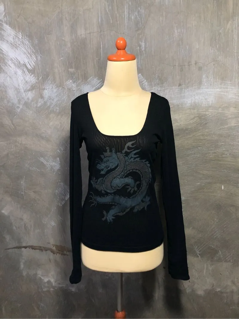 Calvin Klein Vintage Y2K Sweater Wanita black photo 1