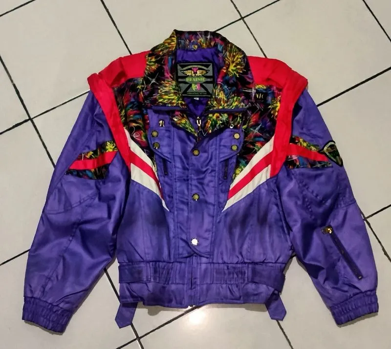 Vintage Bomber jacket Pria purple photo 1