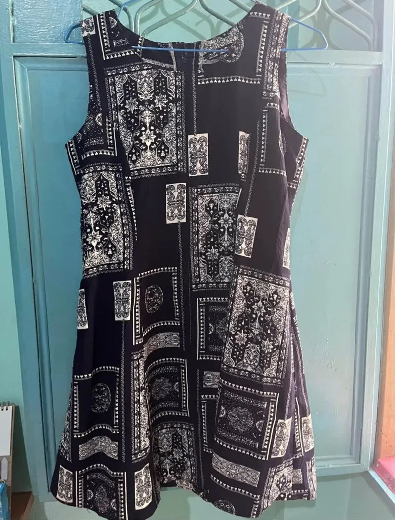 Vintage Casual dress Wanita black photo 1