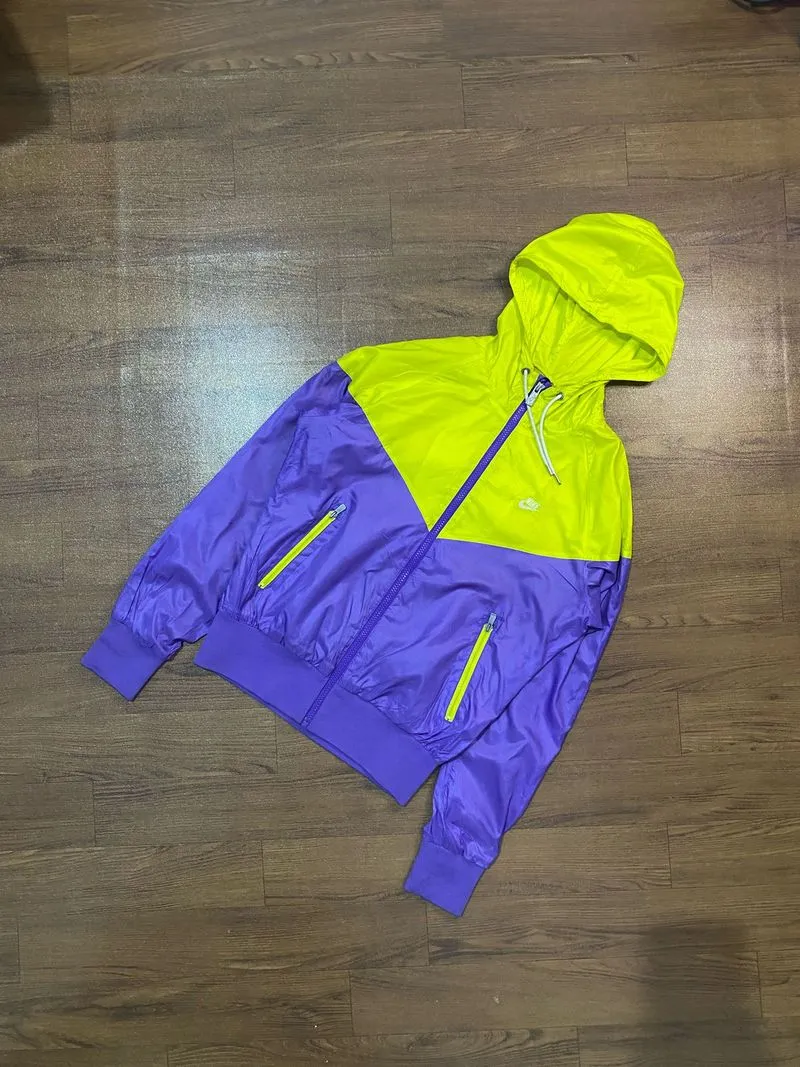 Nike Sportswear Casual Windbreaker Pria blue yellow photo 1