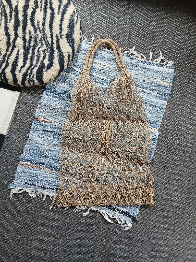 Japanese brand Vintage Grunge Tote bag Wanita tan photo 1
