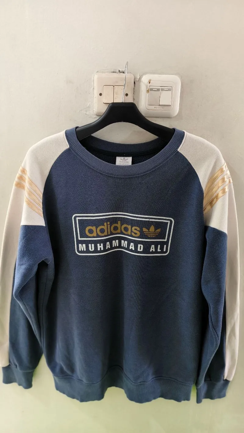 Adidas Casual Sweatshirt Pria white navy photo 1