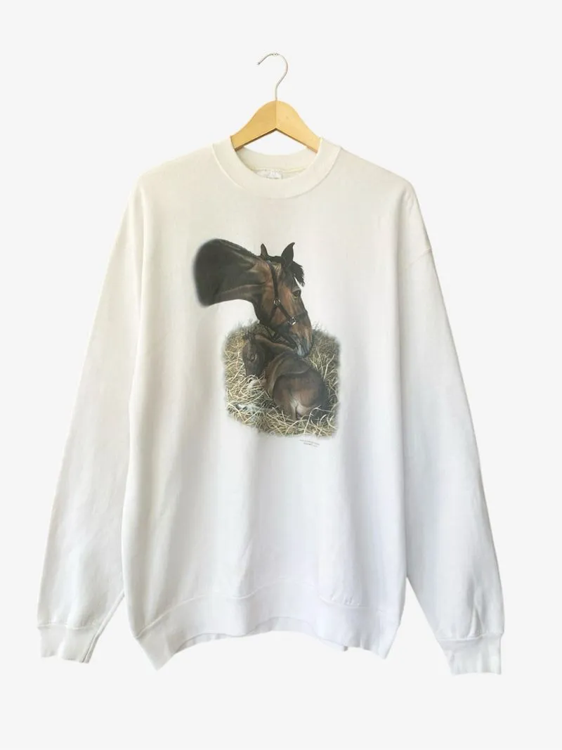 Vintage Sweatshirt Pria white photo 1