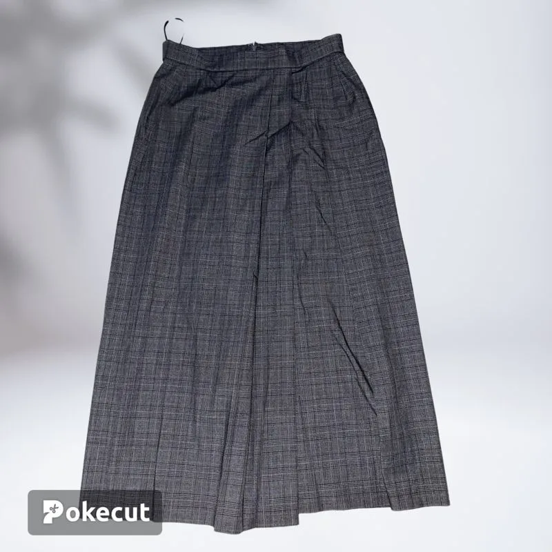 Uniqlo Casual Maxi skirt Wanita multicolor gray photo 1