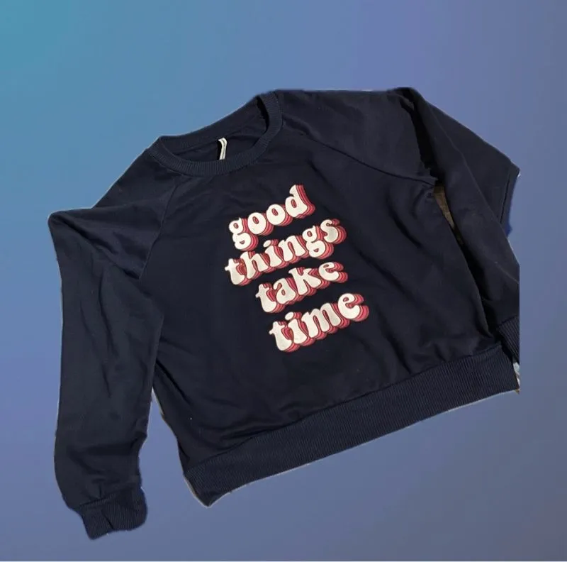 COLORBOX Streetwear Minimalist Crop top Wanita navy photo 1