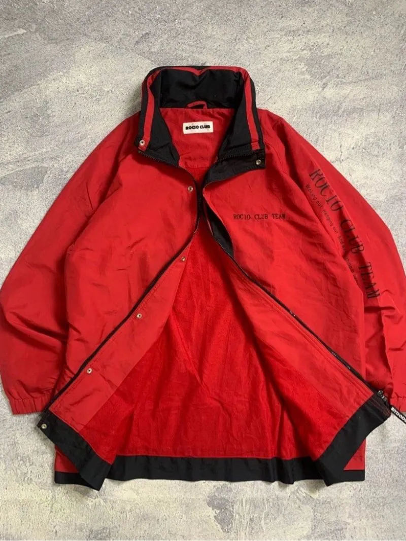 Vintage Streetwear Windbreaker Pria red photo 1