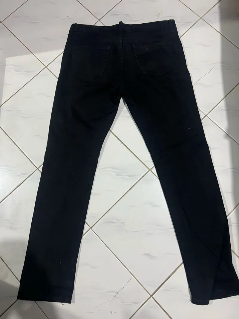 Uniqlo Streetwear Casual Jeans Pria black photo 1