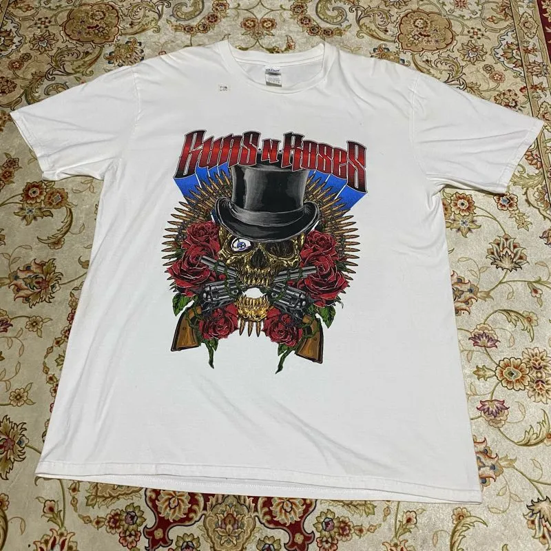 Gildan Vintage Grunge T-shirt Pria white photo 1