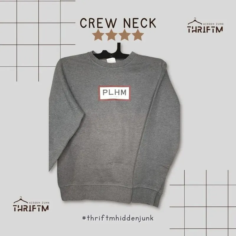 Polham Casual Sweater Pria gray photo 1