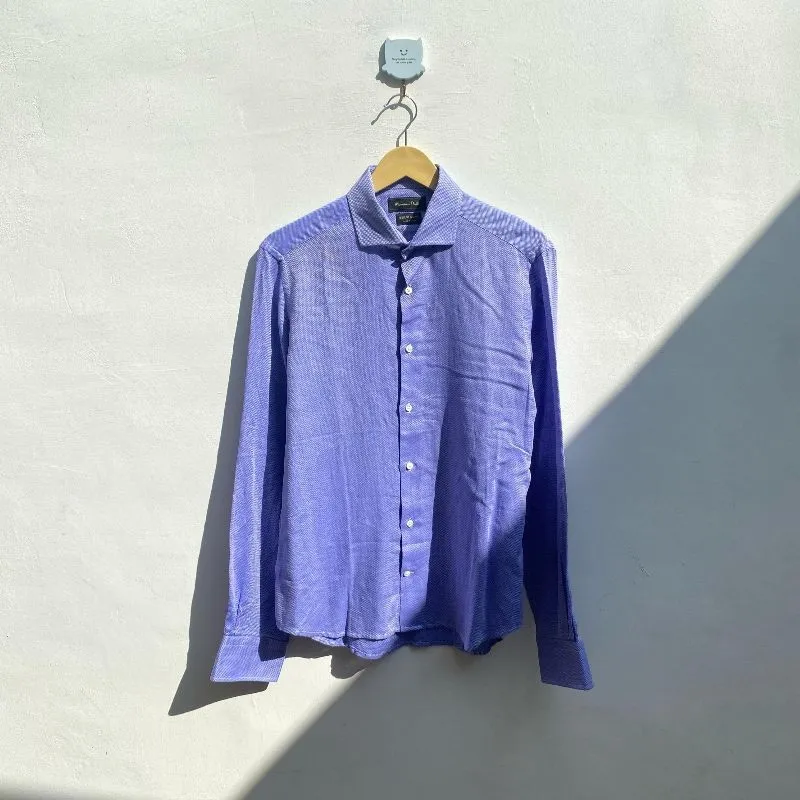 Massimo Dutti Minimalist Futurist Formal shirt Pria purple photo 1