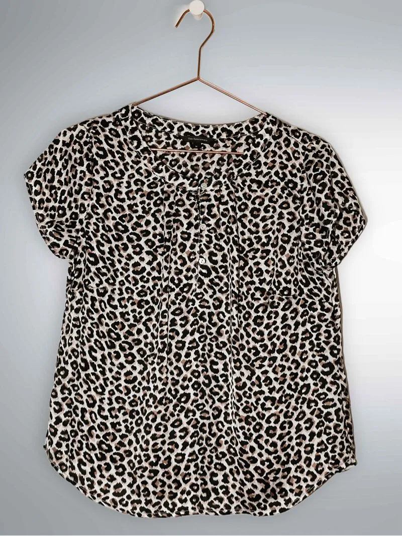 Executive Minimalist Casual Blouse Wanita brown photo 1