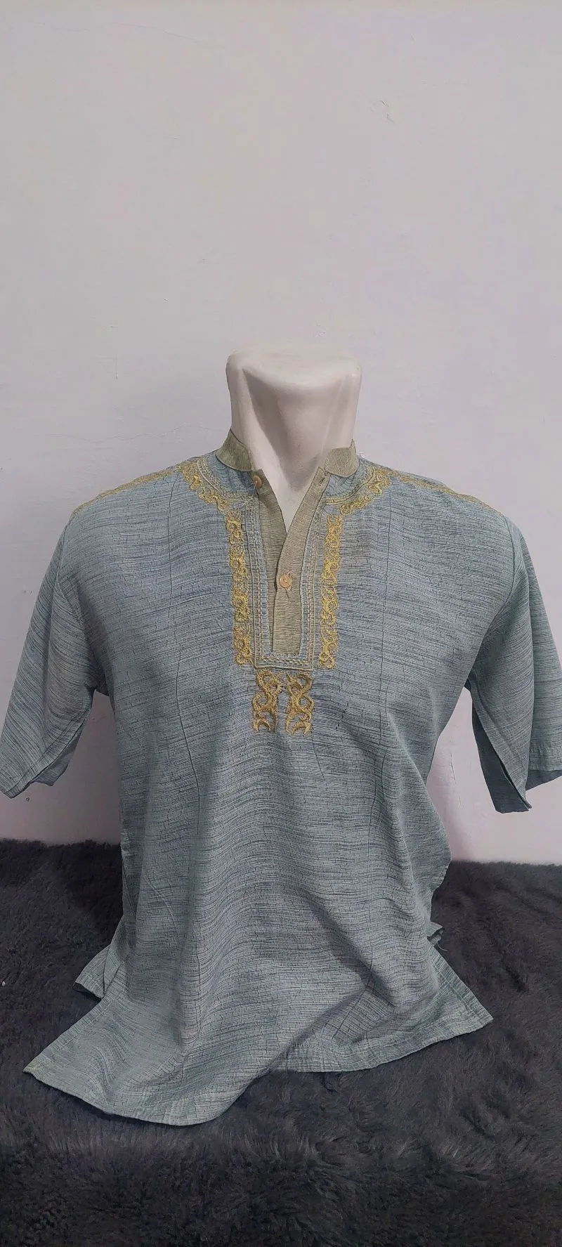 Pakaian Nasional Formal shirt Pria gray photo 1