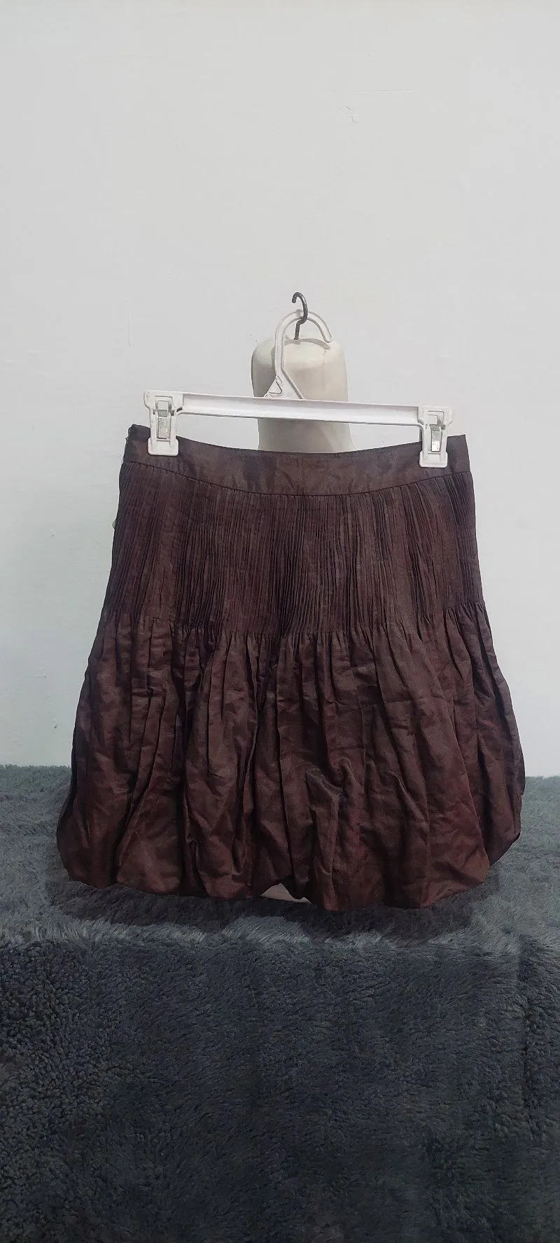 Vintage Mini skirt Wanita brown photo 1