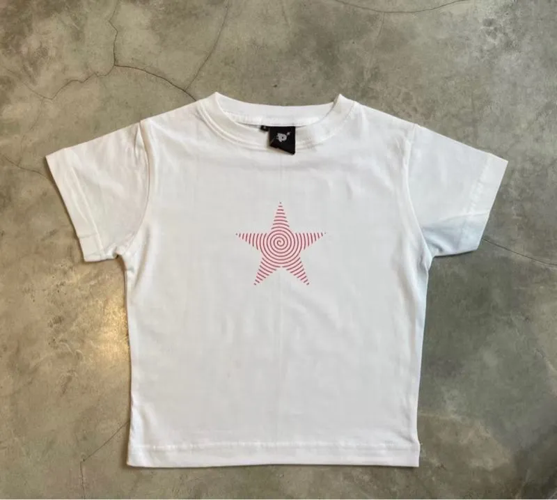 Y2K T-shirt Wanita white photo 1