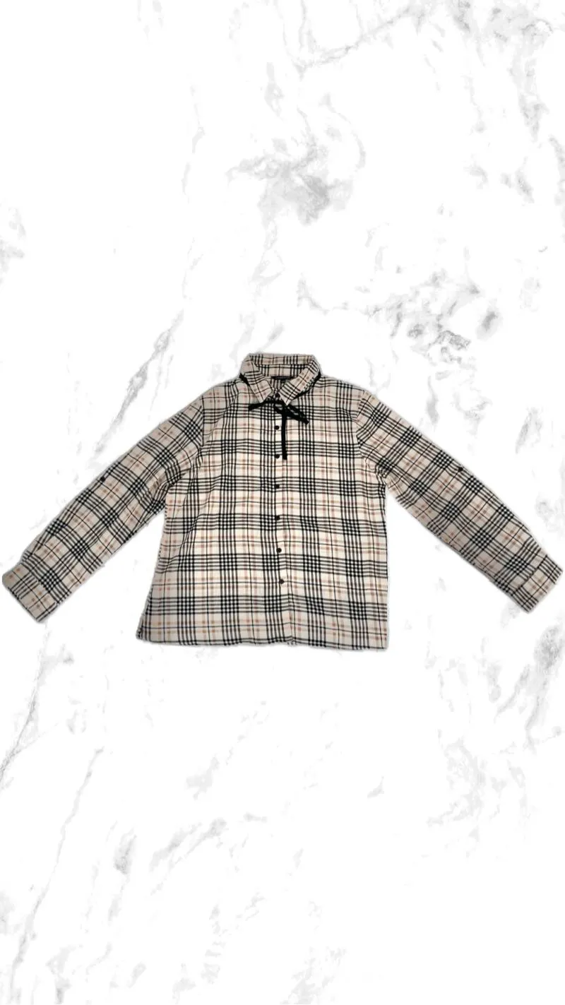 Casual Shirt Wanita cream tan photo 1