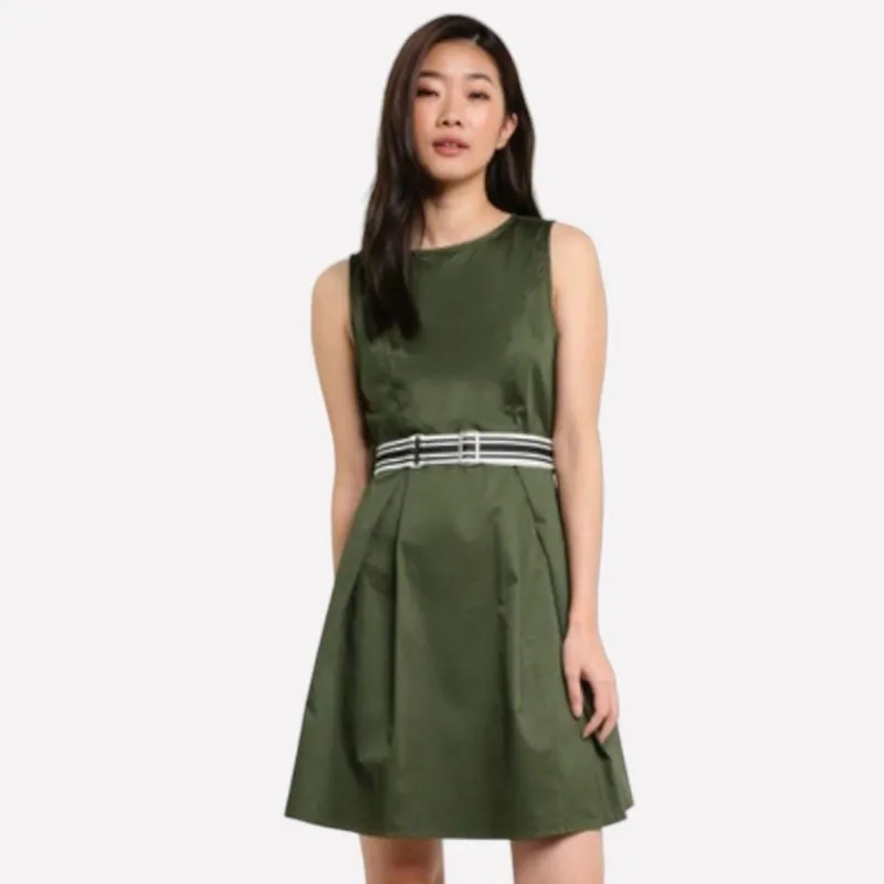 Casual Casual dress Wanita green photo 1