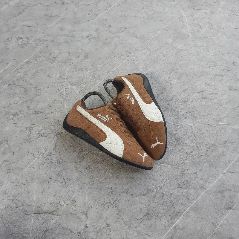 Puma Vintage Casual Sneakers Wanita white brown photo 1