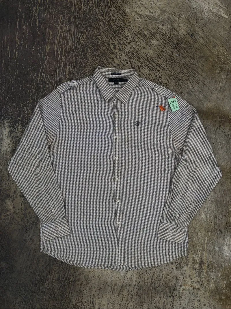 Sean John Streetwear Y2K Formal shirt Pria tan brown photo 1