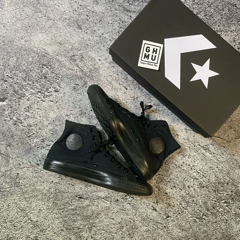 Converse Grunge Casual Sneakers Pria black photo 1