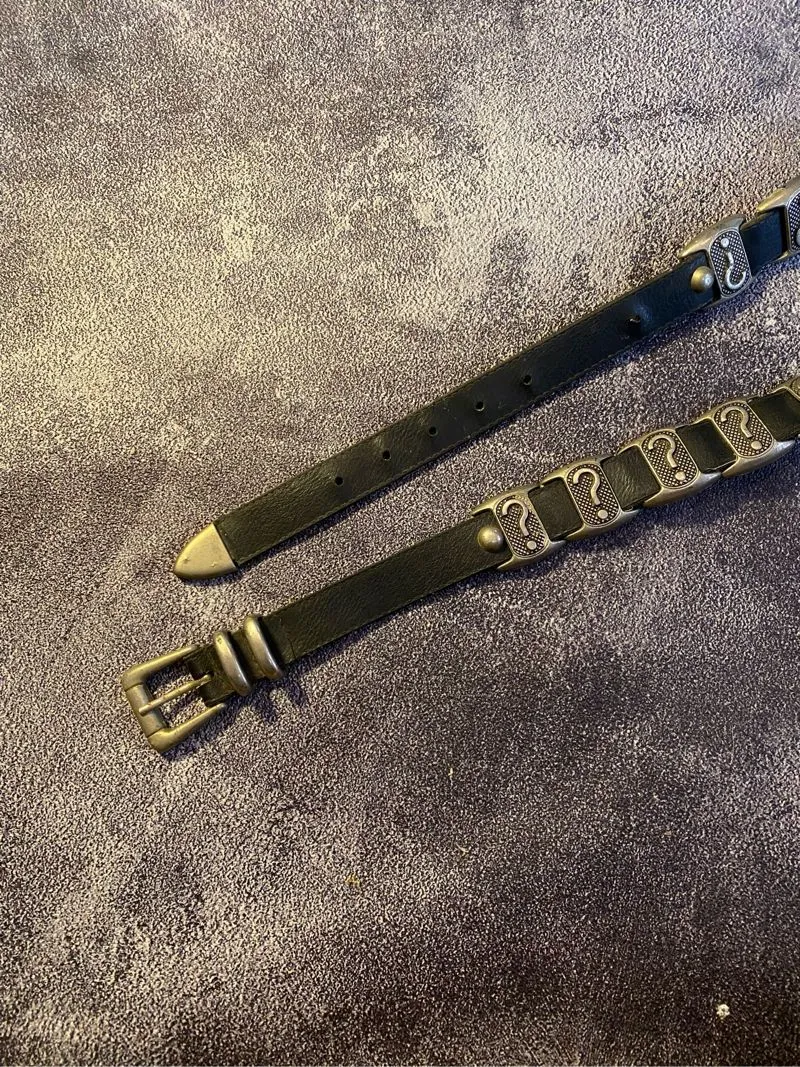 Streetwear Y2K Belt Pria black photo 1