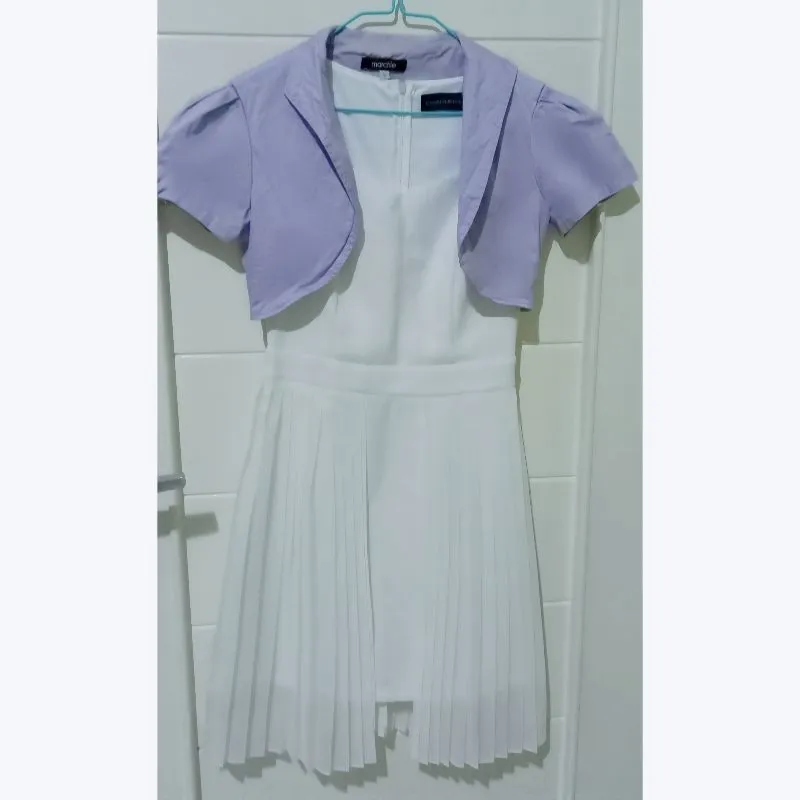 Minimalist Casual Cardigan Wanita purple photo 1