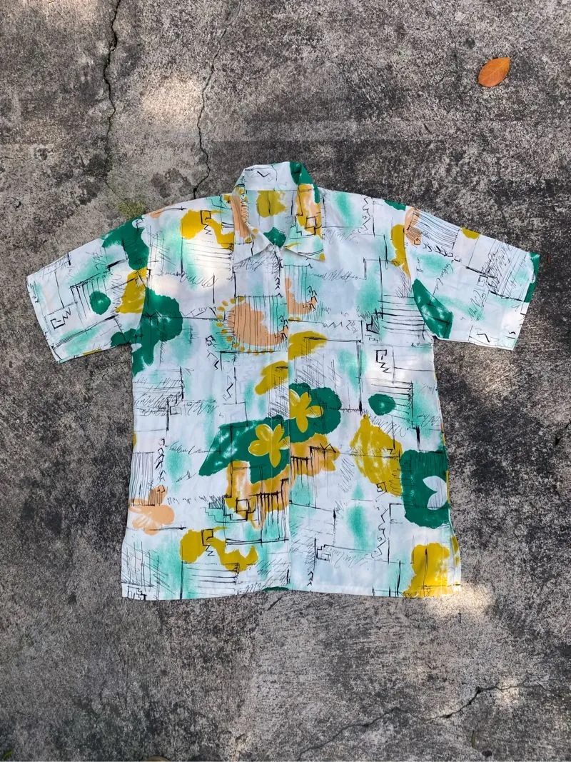 Vintage Casual shirt Pria white photo 1
