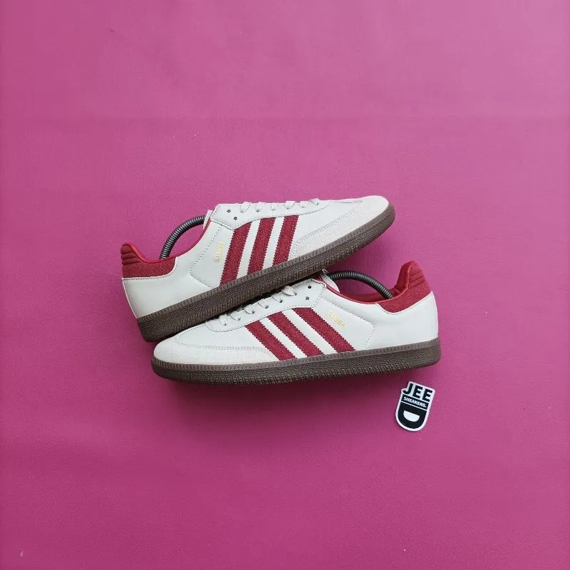 Adidas Streetwear Casual Sneakers Pria cream red photo 1