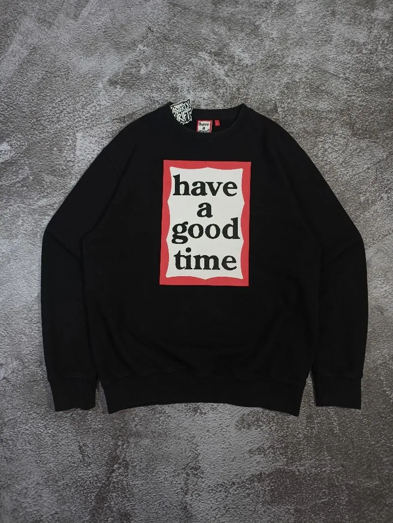 have a good time Streetwear Y2K Sweater Pria black photo 1
