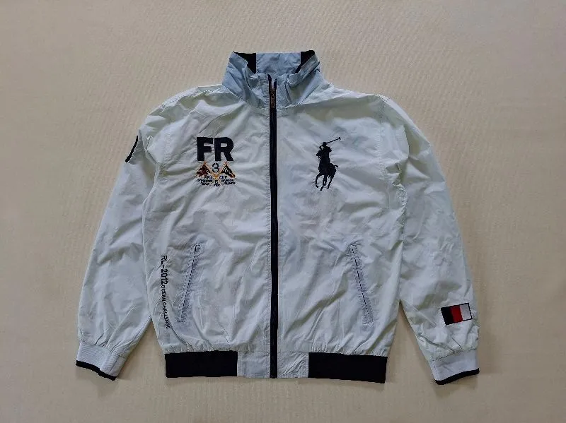 Polo Ralph Lauren Vintage Y2K Track jacket Pria white black photo 1