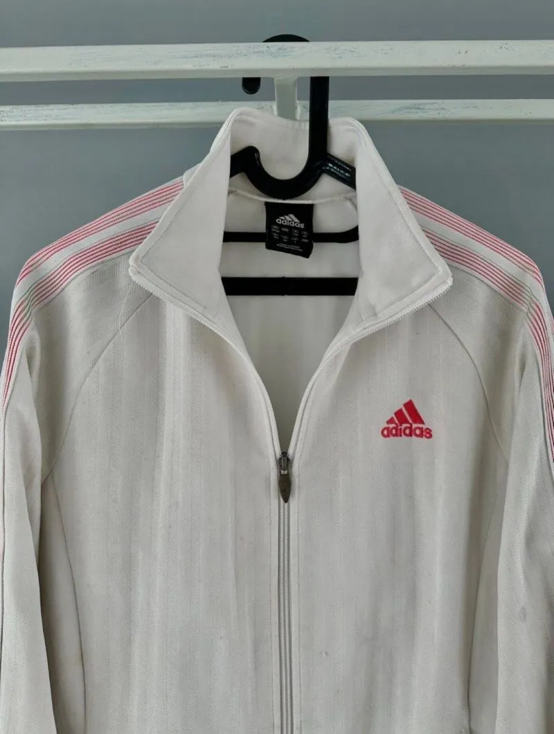 Adidas Sportswear Casual Track jacket Pria white pink photo 1
