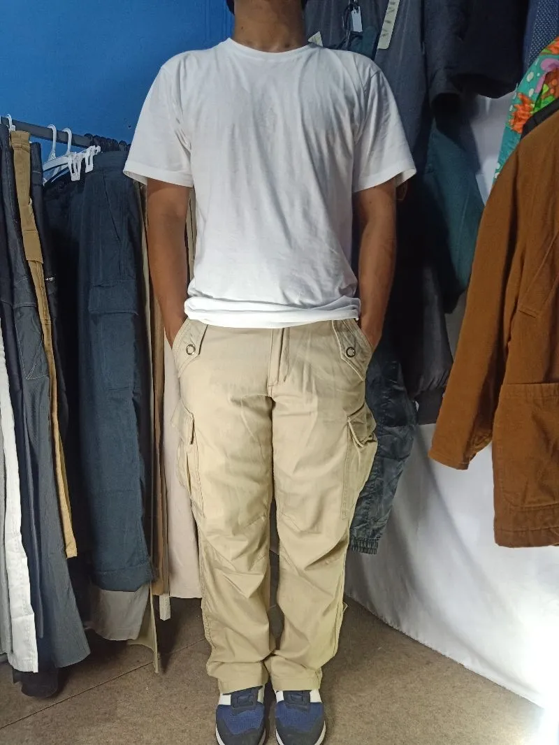 Jungle Storm Streetwear Casual Casual pants Pria cream photo 1
