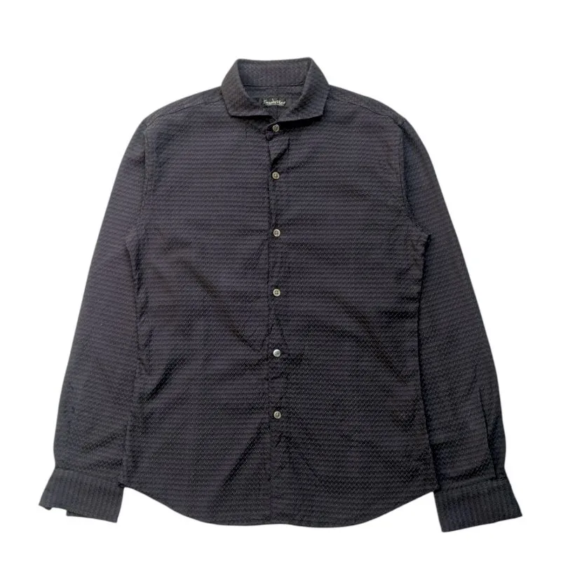 Tornado Mart Vintage Goth Formal shirt Pria navy black photo 1