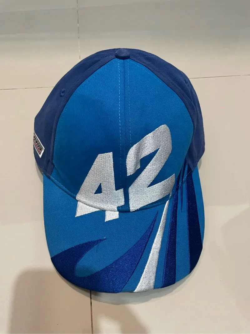 Vintage Y2K Hat Pria white blue photo 1